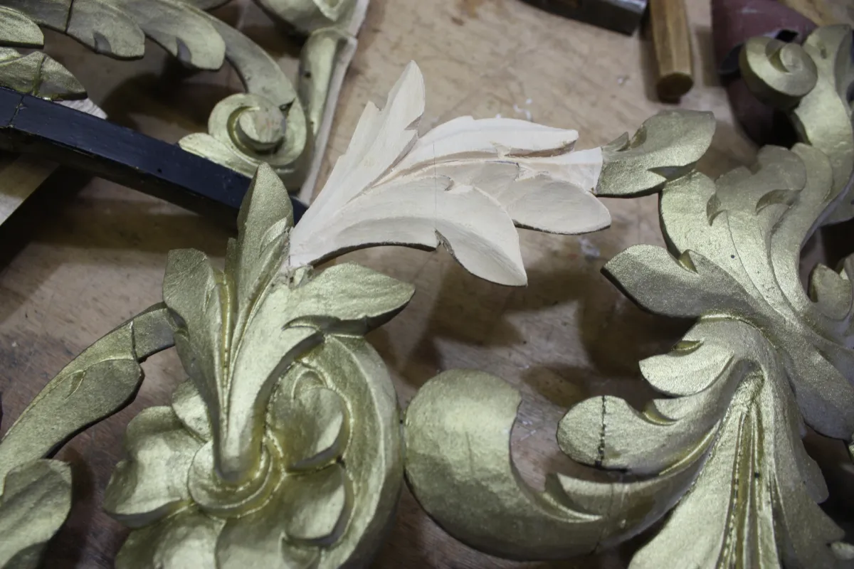 Restauratie detail blad