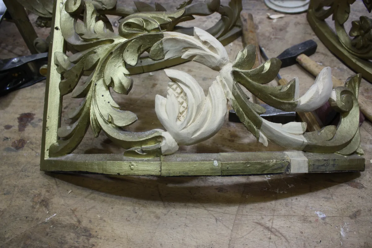 Restauratie detail boog